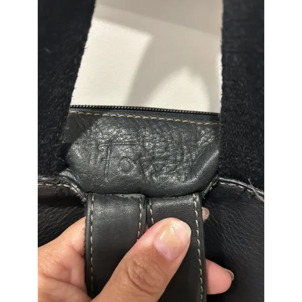 Fossil Long Live Vintage Black Leather Small Backpack City Pockets Preppy Travel - Image 5
