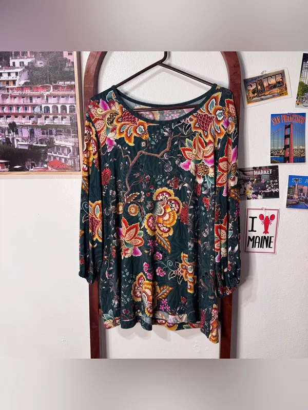 Johnny Was The Janie Favorite Puff Sleeve Knit Long Sleeve Tee - Image 3