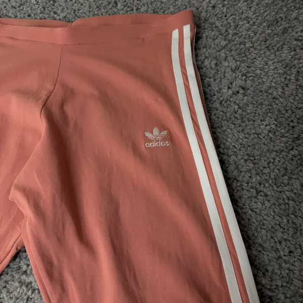 Adidas Originals Womens 3-Stripes Leggings Pink White Trefoil leggings Large - Image 2