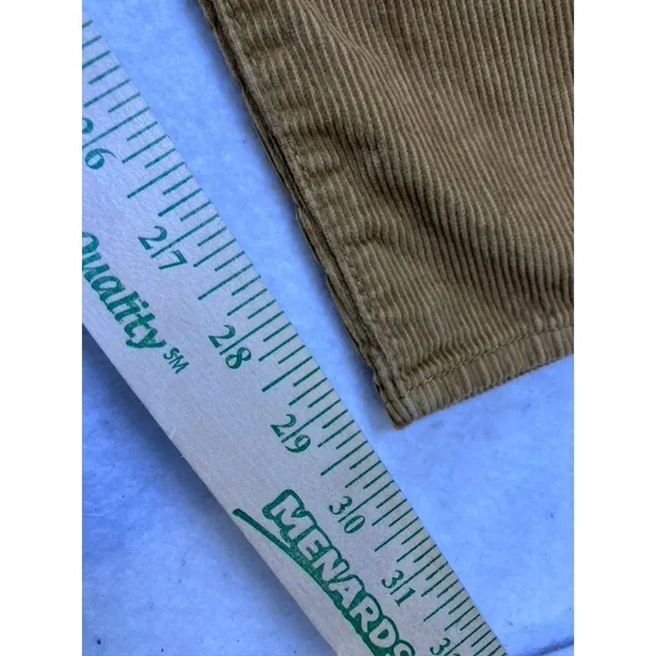 Levi's‎ '94 Baggy Corduroy Pants Womens 32 Tan High Rise Wide Leg A3510-0027 - Image 8