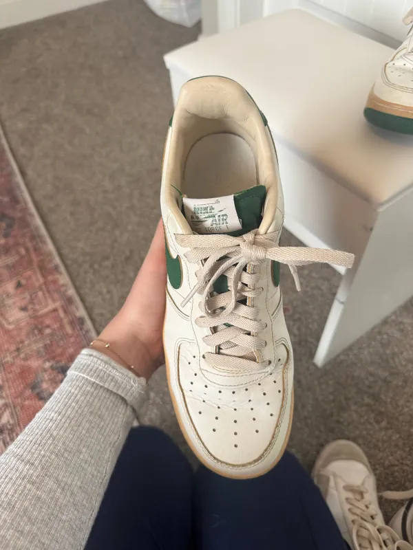 Nike Air Force 1 Women’s Sneakers Green White - Image 4