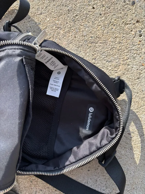 Lululemon Bag City Adventurer Backpack Micro Black+Silver Mini Bag Purse Soldout - Image 6