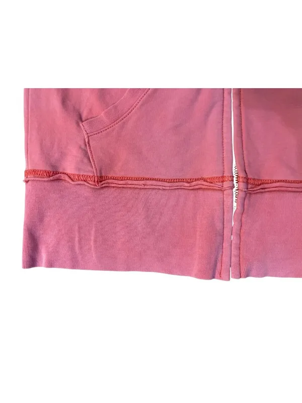 Polo Jeans Company Ralph Lauren Womens M Zip-Up Hoodie Flag Graphic Used - Image 12
