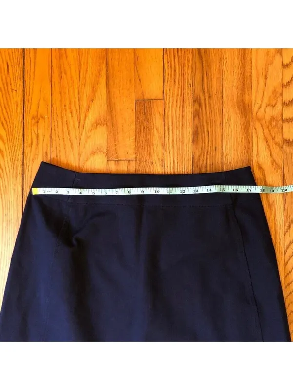 M.M. Lafleur Women's Basic Black Mini Skirt Back Zipper Closure - Size 12 - Image 2