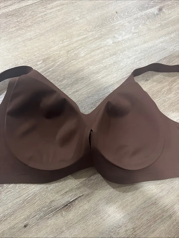 Xl Brown Wireless Smooth Moulded Bra - Image 4