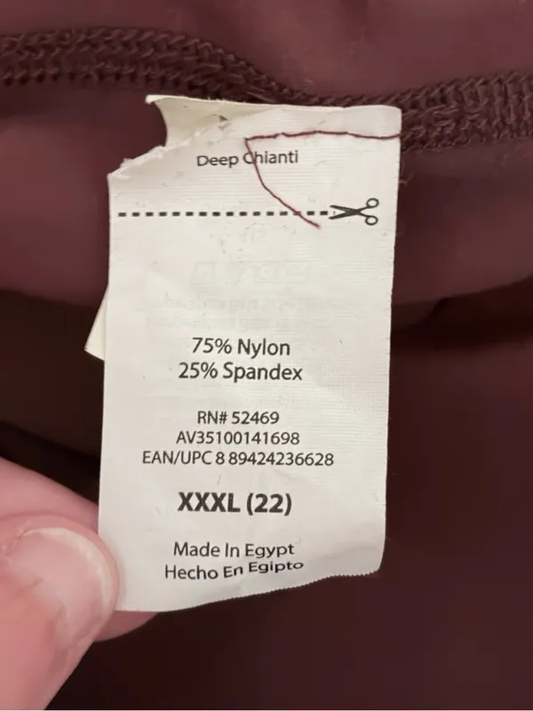 Avia Plus Size Maroon Flare Athletic Workout Gym Leggings 3XL EUC - Image 3