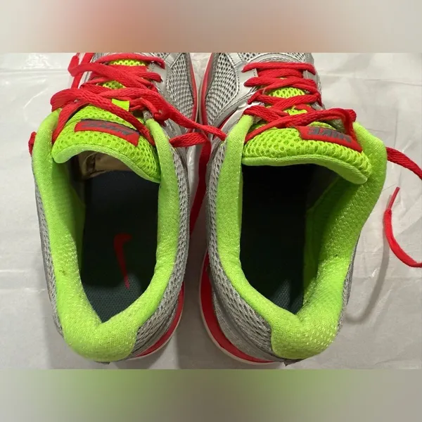 Nike Dual Fusion Running Shoes Silver Red Volt Women’s Size 8 - Image 8