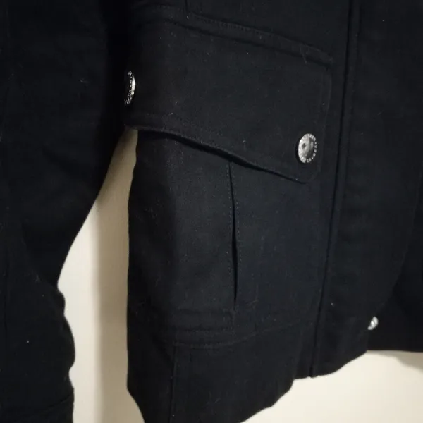 Lauren Ralph Lauren S Military Cargo Jacket in Black Silver - Image 12