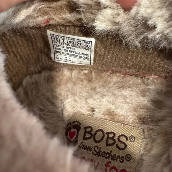 Skechers BOBS for Dogs Women 10 Too Cozy Family Dog Print Faux Fur‎ Slippers - Image 7