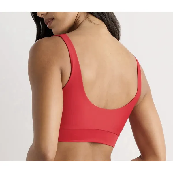 NWT Quince Cherry Red Italian Tank Bikini Top Size Medium - Image 2