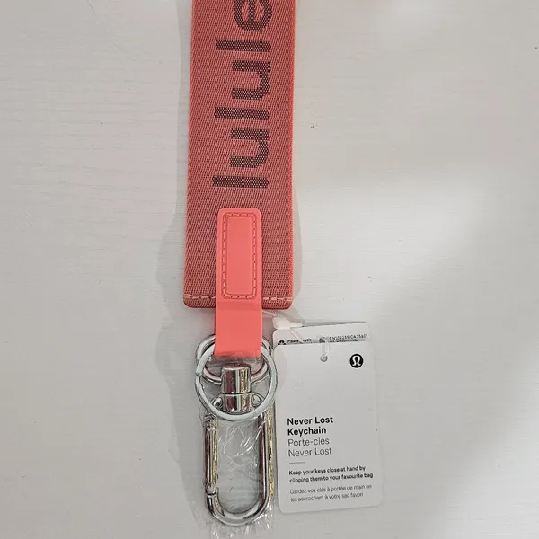 Lululemon Never Lost Keychain (Raspberry Cream/Wine Berry) LU9B20S - Image 3