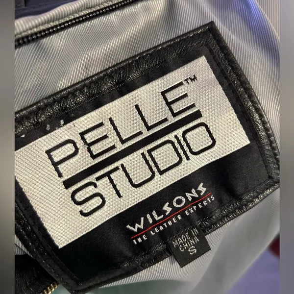 Wilson’s Leather the Leather Experts Pelle Studio Collared Leather Jacket - Image 7
