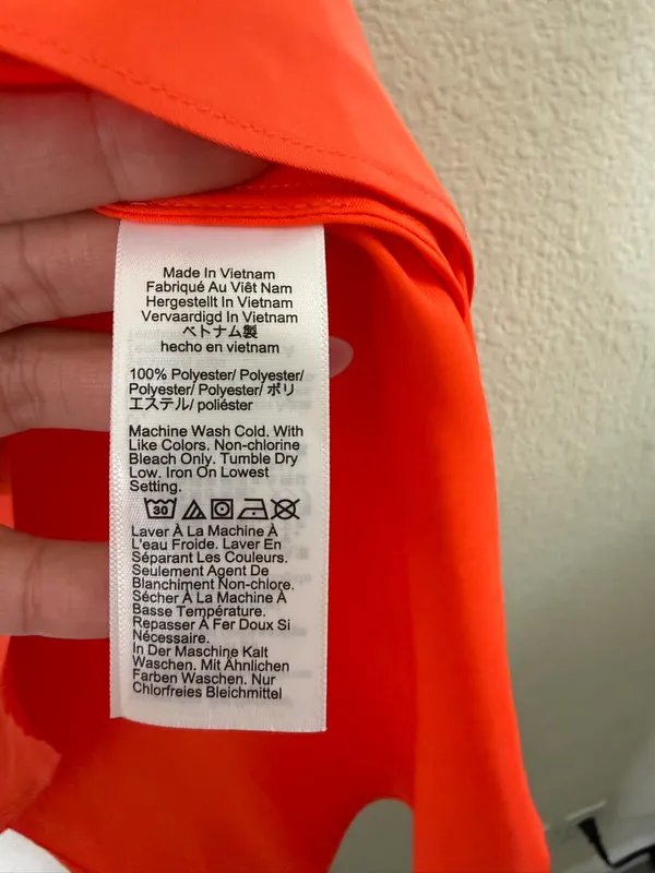 NWT J Crew Gwen Mini Slip Skirt Orange‎ Satin Womens Size XL - Image 6