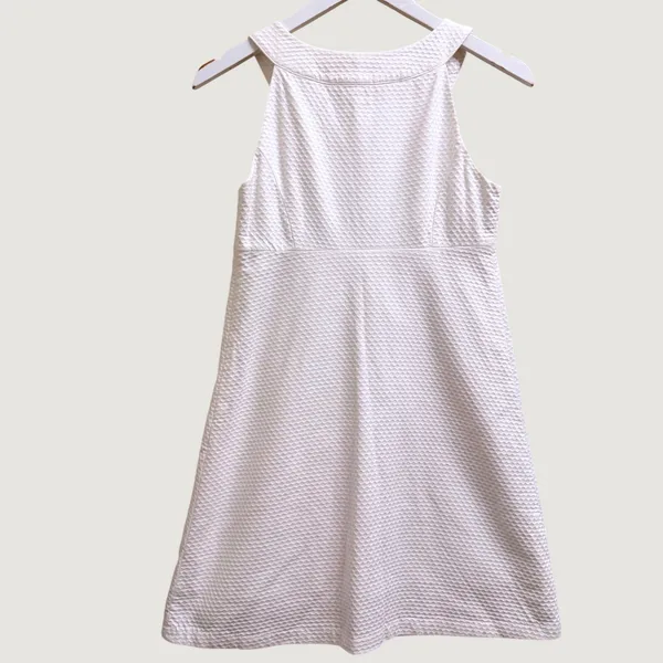Lilly Pulitzer Shift Dress Resort White Size‎ 0 Seersucker Preppy Cruise- FLAWED - Image 2