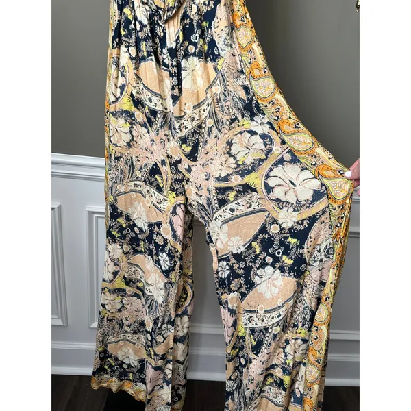 Free People Carmen Jumpsuit Paisley Small - Image 6