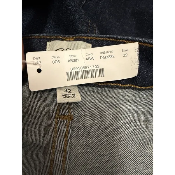 J.Crew Curvy Full Length Demi Bootcut Denim Jeans Size 32 X 32 Patch Pocket New - Image 4
