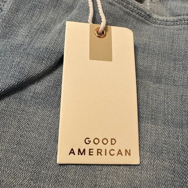 Good American Good Waist Cropped Jeans - NWT - Size 0 Women's Distressed - Image 10