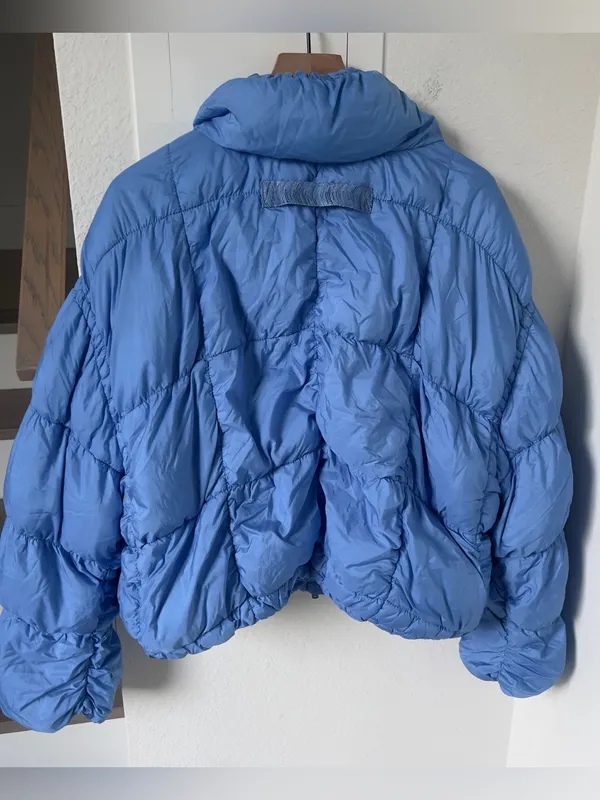 Free People In A Bubble Puffer Jacket in Riviera Blue - Image 5