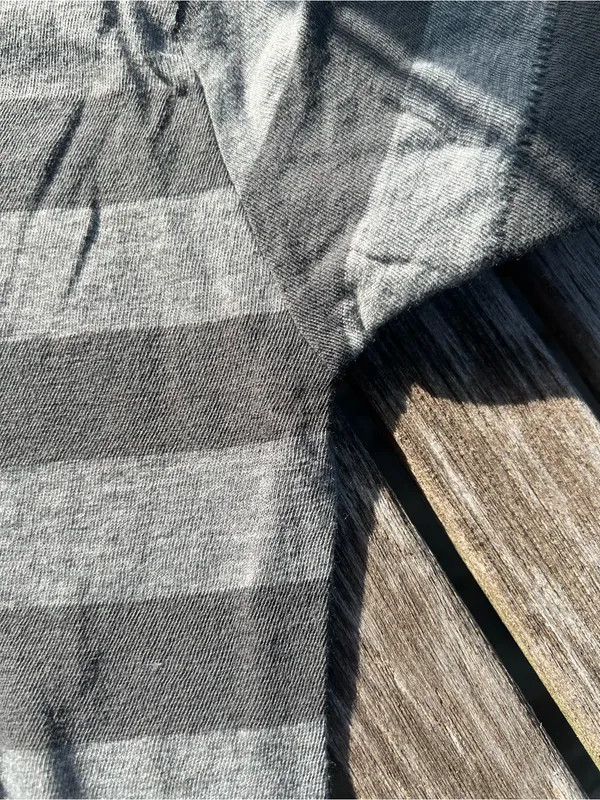 Sex & drugs & Barack & roll Fidelity Black & Gray Striped women’s slim fit - Image 3
