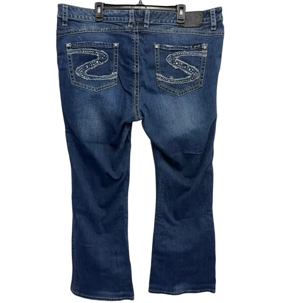 Seven7 Jeans Women 24 Bootcut Mid‎ Rise Stretch Embellished Pocket Y2K Western - Image 2