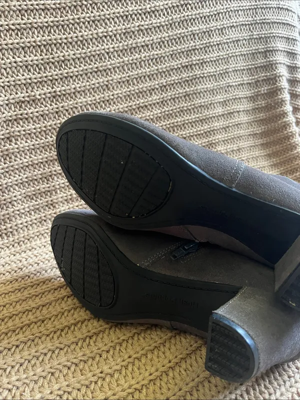Hush Puppies Gray Suede Ankle Booties - Image 5