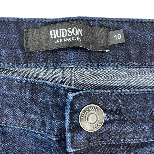 Hudson Straight Leg Jeans Sz 10 Dark Wash Stretch Denim Mid Rise Comfort NEW! - Image 7