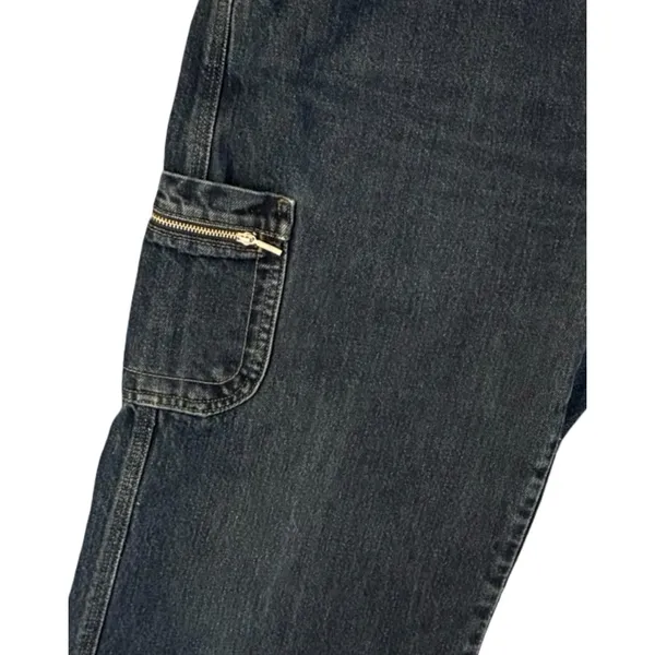 Levis Jeans Womens Size 16M Utility Cargo Jeans Dark Wash Carpenter Vintage Y2K - Image 6
