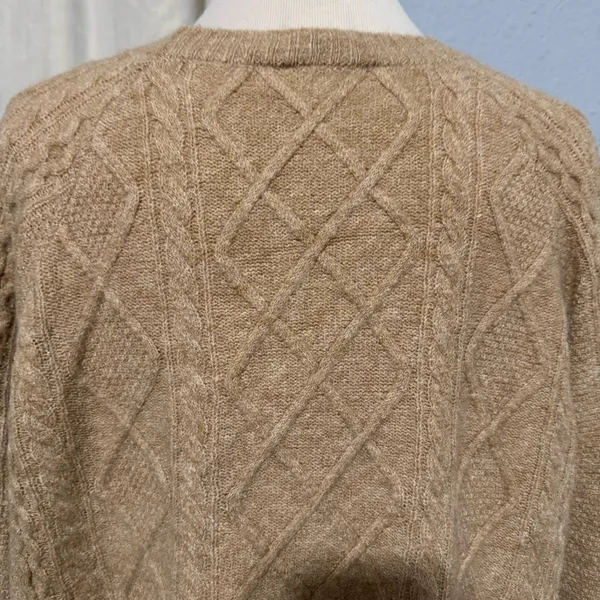 Vince Camuto Women Warm Cozy Pullover Crew Neck Cable‎ Sweater XL Relaxed Fit - Image 7