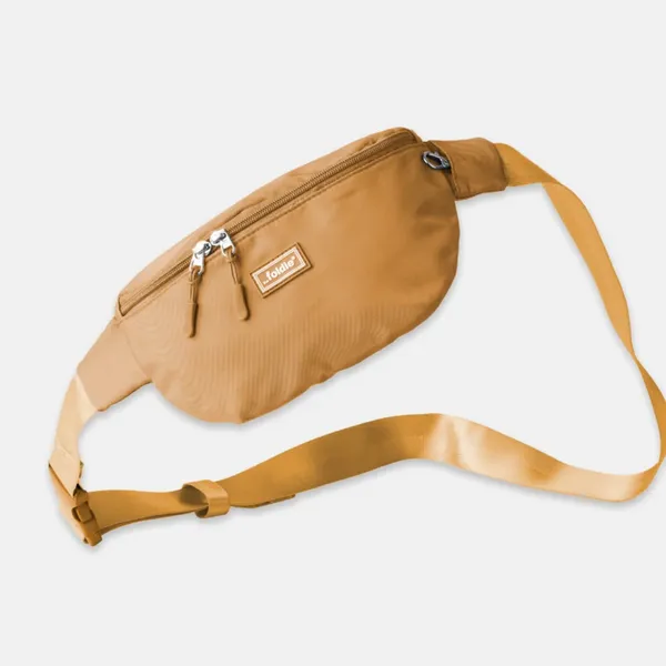 FOLDIE tan color crossbody Bag with RFID waterproof - Image 5