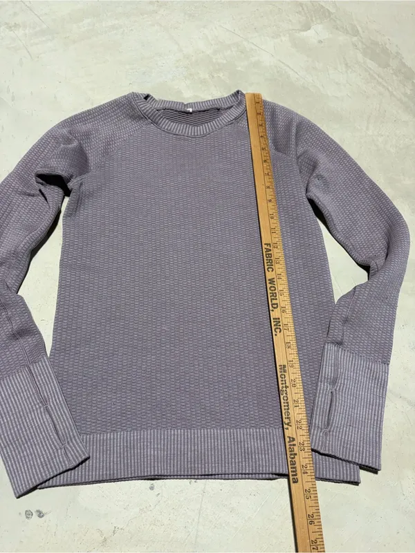 Lululemon rest less Textured Crew Neck purple - Image 2