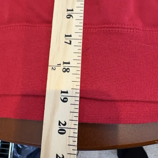 Jordan Red Hoodie Streetwear Women's Sport Size‎ S Loose Fit Crop - Image 6