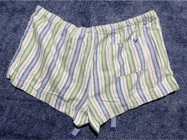 American Eagle Outfitters Women's Low Rise Striped Shorts Medium - Image 4