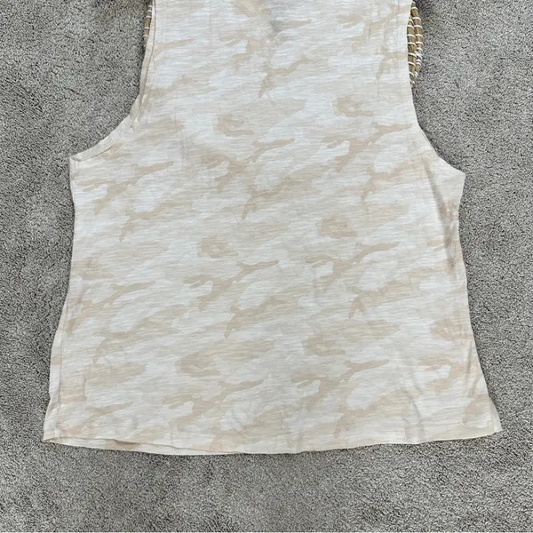 Vuori Women’s Sunset Tank Top Sleeveless Pima Cotton Slub in Bisque Camo XL - Image 8