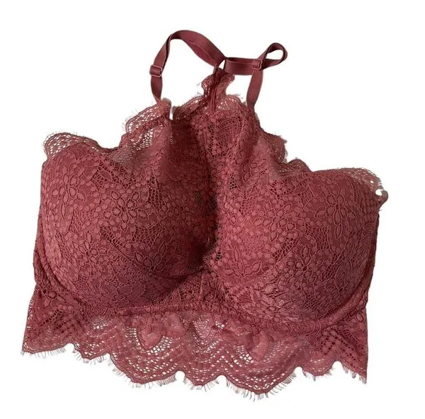 Victorias Secret Pink Women Size Small Bralette Push Up Bra Rose Pink 10A-744P - Image 4