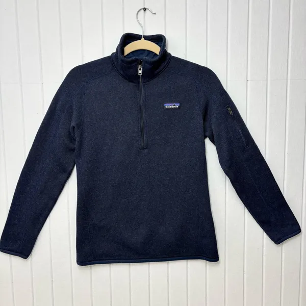 Patagonia Women's Navy Quarter-Zip‎ Fleece size XS - Image 3