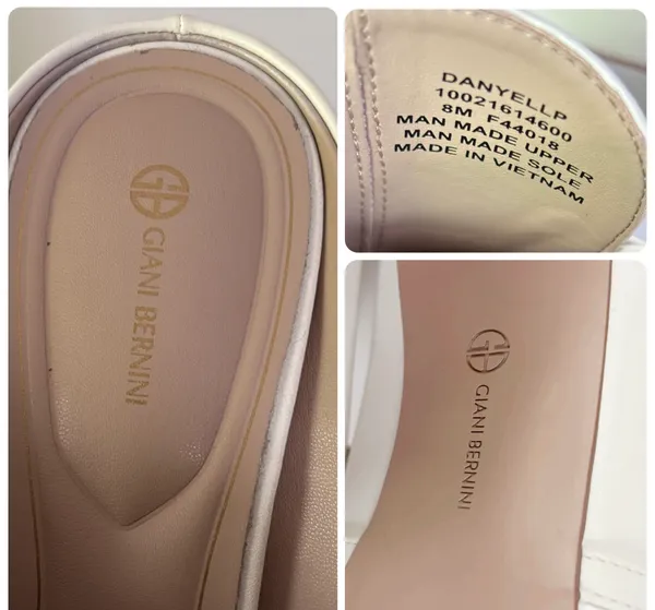 Giani Bernini Ivory slip on mules  - Image 11