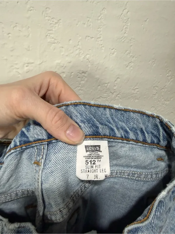 Vintage Levi 512 SLim Fit Light Wash High Rise Straight Leg Jeans Size 26” Wasit - Image 6