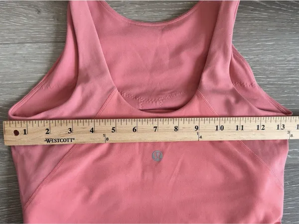 Lululemon Size 4 Align High-Neck Coral Tank Top Light Support Cropped Bra - Image 6