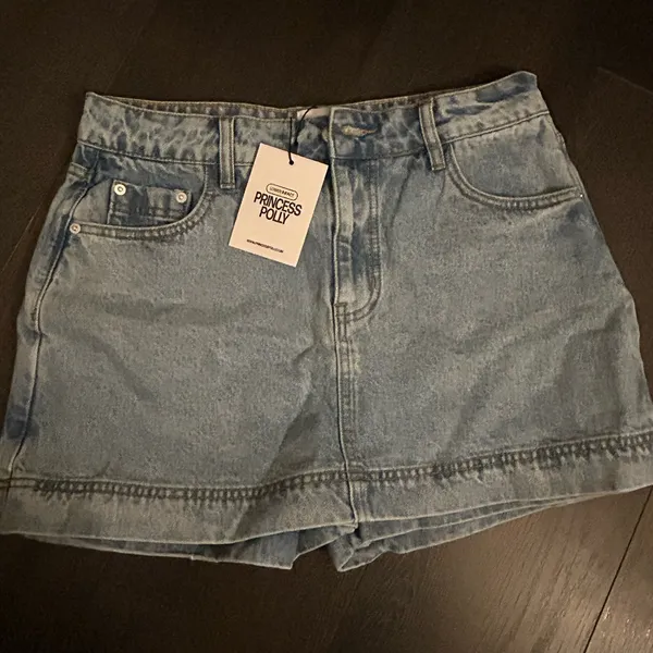 Princess Polly Brand Light Blue Denim Mini Skirt & Shorts combined TrendyFashion - Image 10