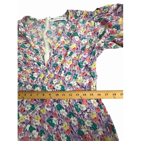 Faithfull The Brand Floral Tiered Midi Dress US Sz 10 Kate Middleton XL #D13-8 - Image 7