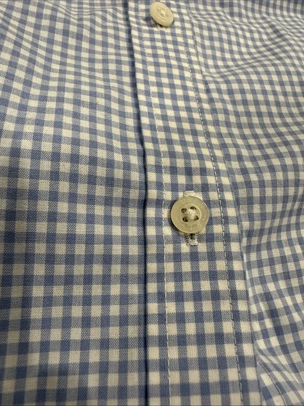Lauren‎ Ralph Lauren Women's Gingham Sleeveless Button Up Shirt Medium No Iron - Image 2