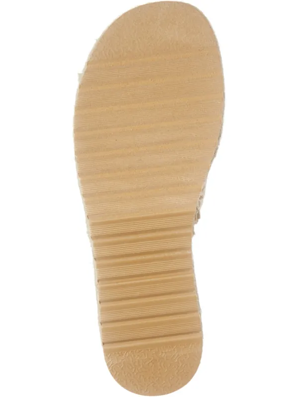 Coconuts by Matisse Del Mar Platform Slide Sandals Natural Raffia Size 9M - Image 7