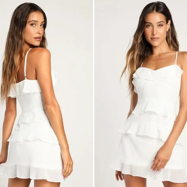 LULU's Sexy Bachelorette Engagement Bridal Shower Honeymoon Flirty Mini Dress - Image 3