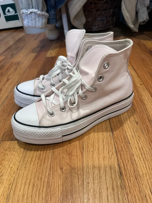 Pink Converse Sneakers - Image 3