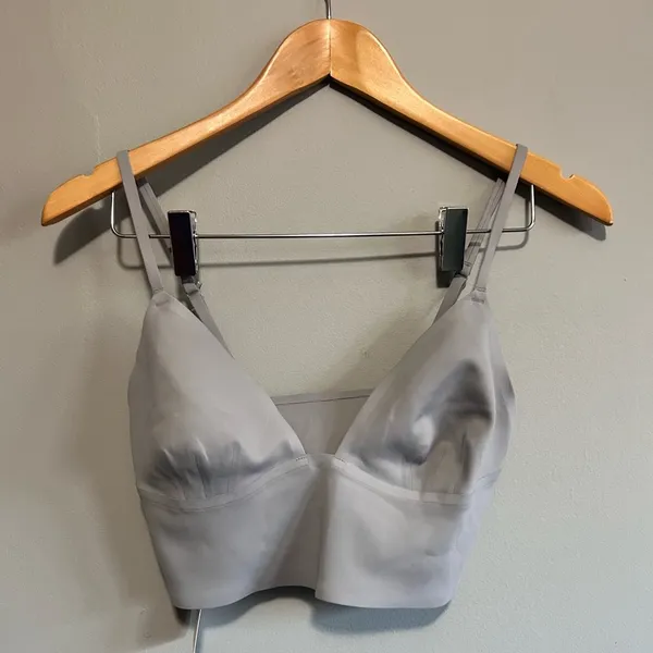 NWT Free People Longline Neo Bralette | Size: M | Gray - Image 3