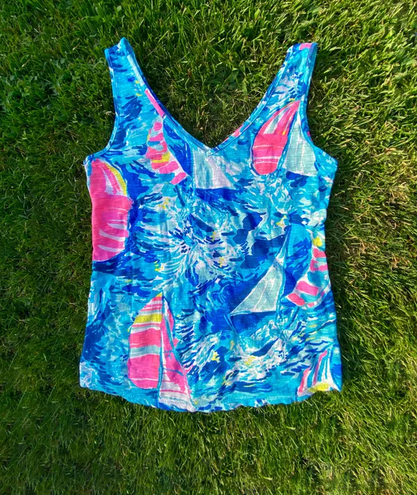 Lilly Pulitzer Tank Top Hey Bay Bay - Image 2