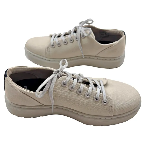 Dr. Martens Dante Canvas Low-top Sneakers Parchment Beige Women’s 7 Men 6 LA004 - Image 4