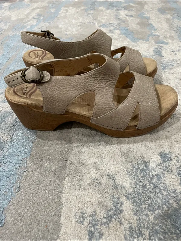 Dansko Leather Clog Sandals Size 41 (10.5-11 US) - Image 3