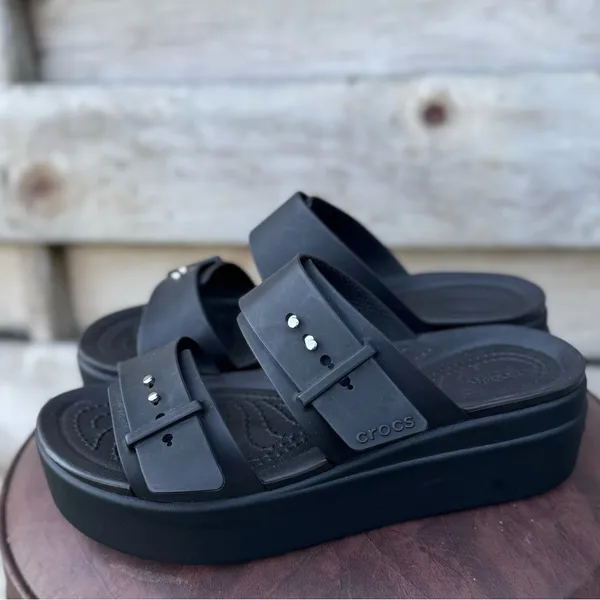 CROCS Black Women's Sandals - Image 4
