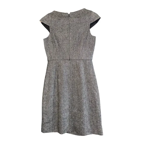 J Crew Tweed Wool Blend Sheath Dress Womens 2 Work Business Career‎ Suiting Fall - Image 3